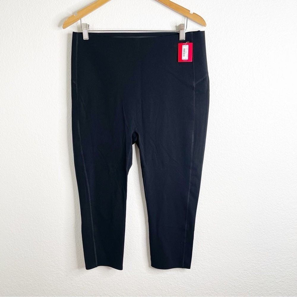 Spanx Cropped Icon Leggings Black Size 1X‎